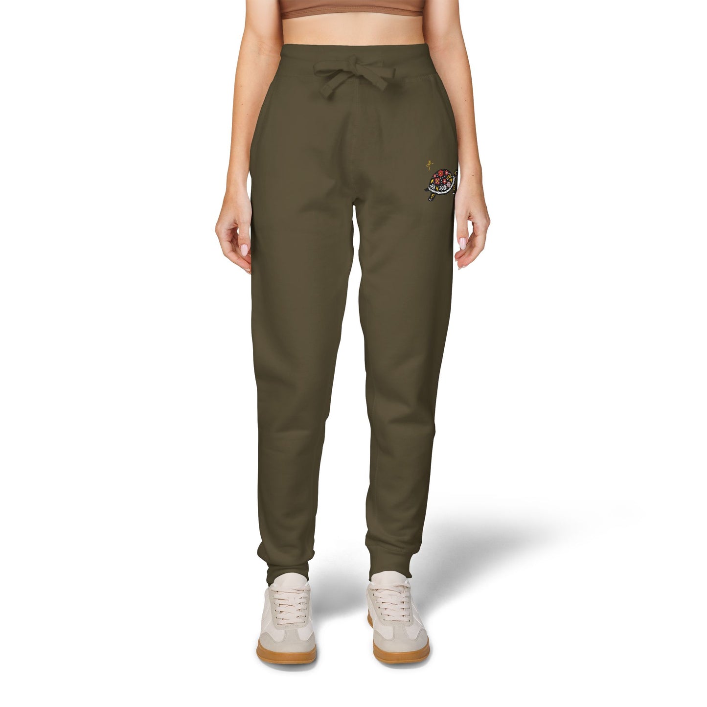 Turtle Woman Fleece Sweatpants Butterfly #PY