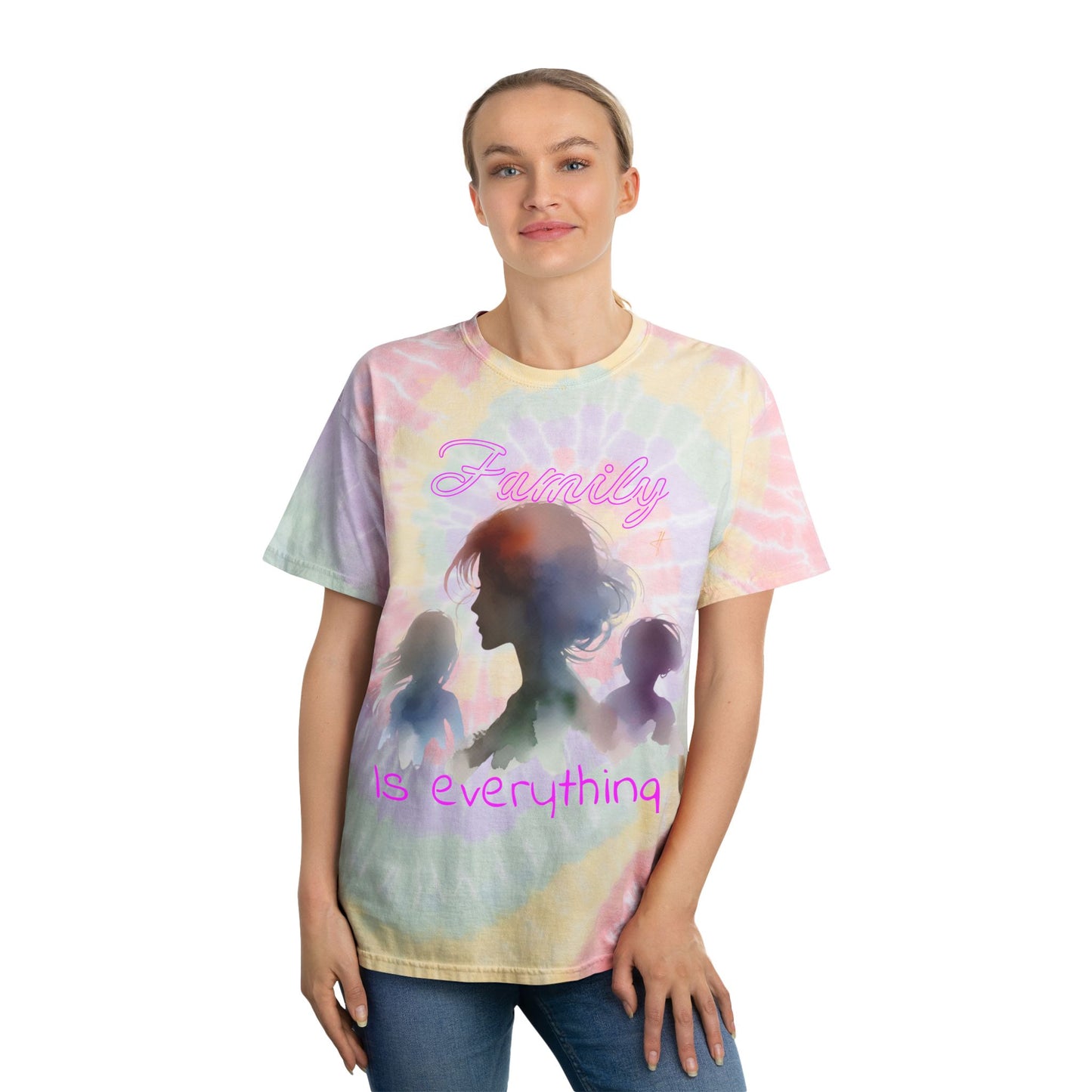 Aquarel Tie-Dye T-shirt Tee - Family is Everything #PY