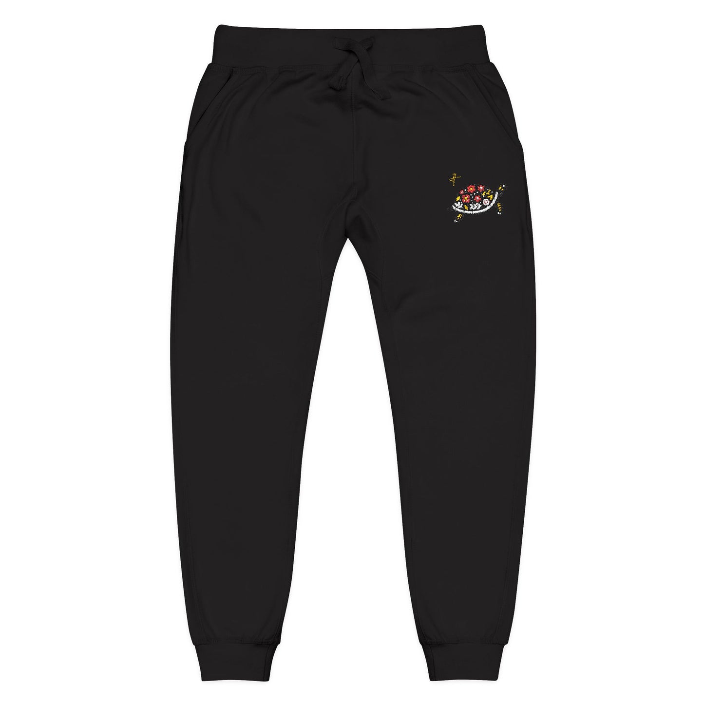 Turtle Woman Fleece Sweatpants Butterfly #PY