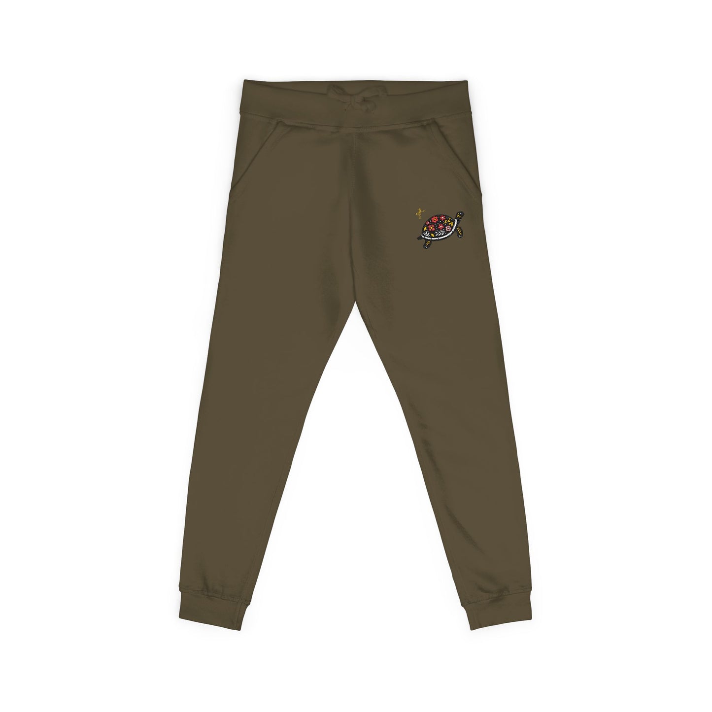 Turtle Woman Fleece Sweatpants Butterfly #PY