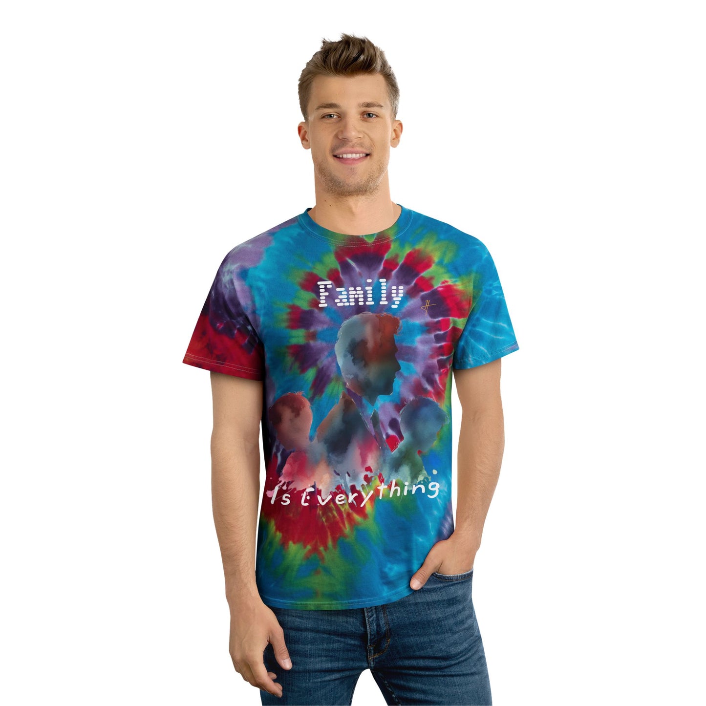Aquarel Tie-Dye T-shirt Tee - Family is Everything #PY