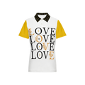 Love Women's Classic Fit Short-Sleeve Polo Shirt-Novatomato - yellow