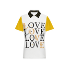 Love Women's Classic Fit Short-Sleeve Polo Shirt-Novatomato - yellow