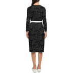 Humanchic Wave dress Wrap Dress - Black/White