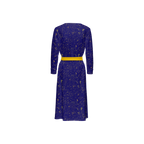 Humanchic Wave dress Wrap Dress - Navy/Gold
