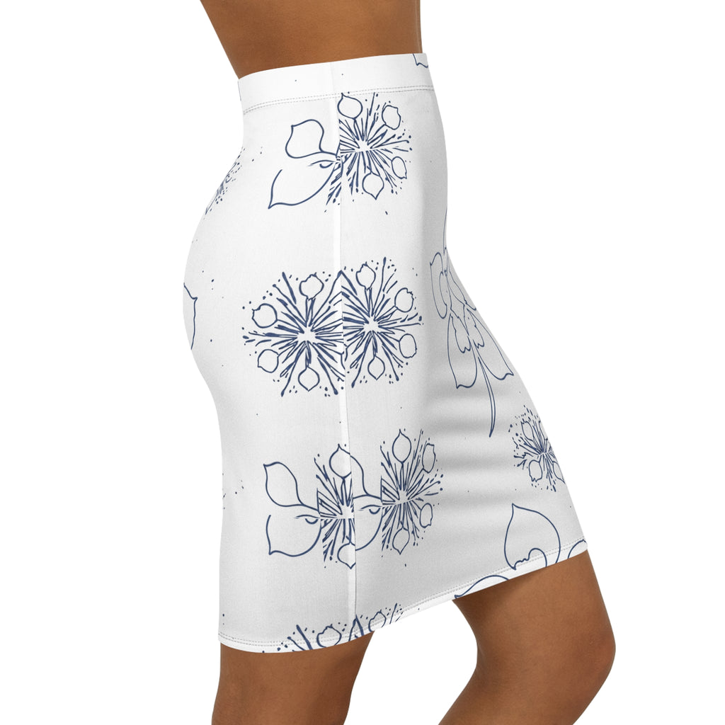 Trevor Mid-Waist Pencil Skirt