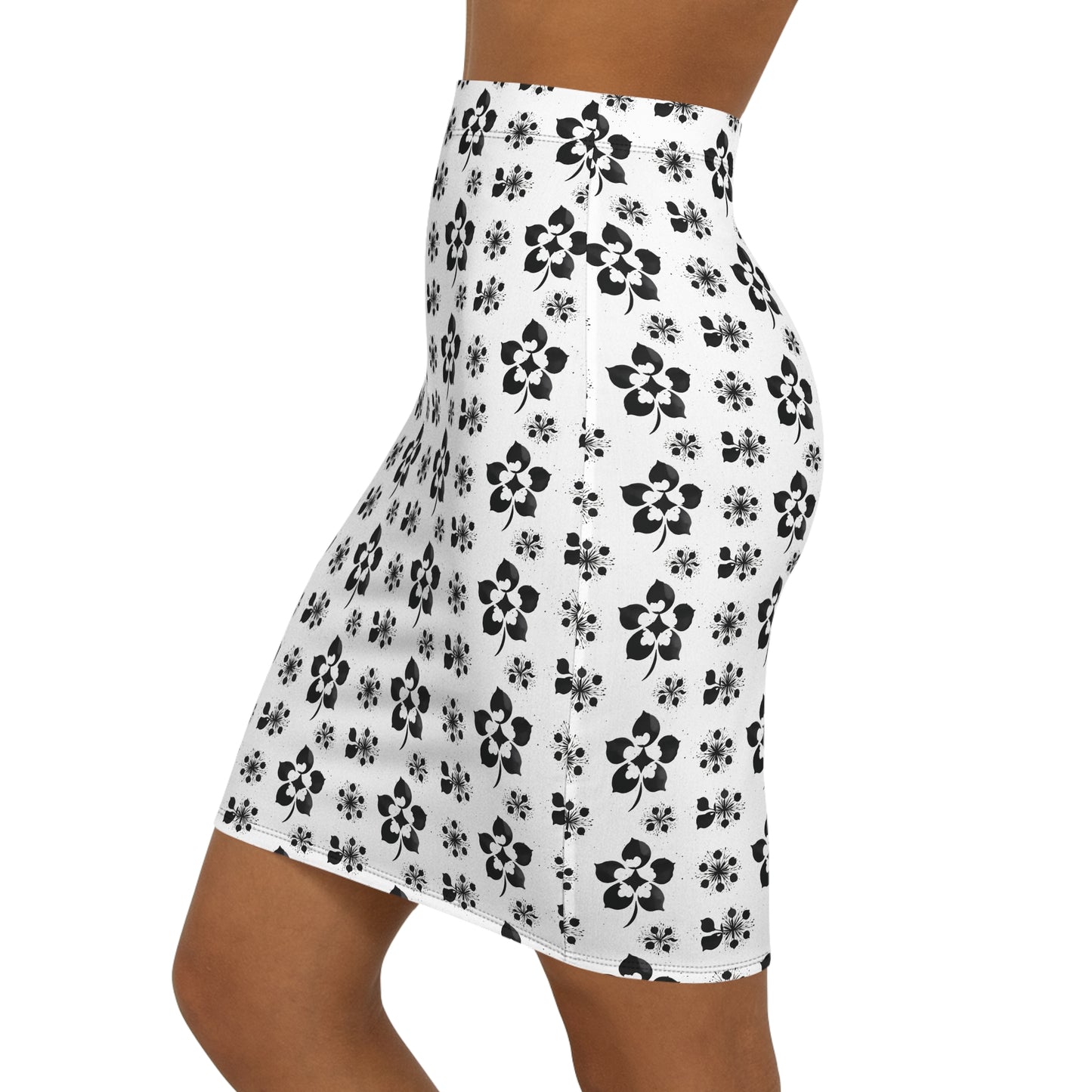 Trevor Mid-Waist Pencil Skirt #PY