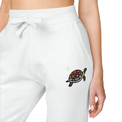 Turtle Woman Fleece Sweatpants Butterfly #PY