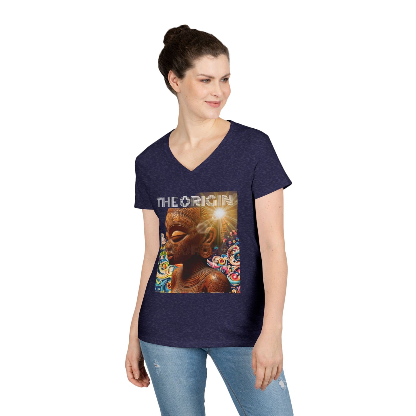 African Origin V-Neck T-Shirt #PY