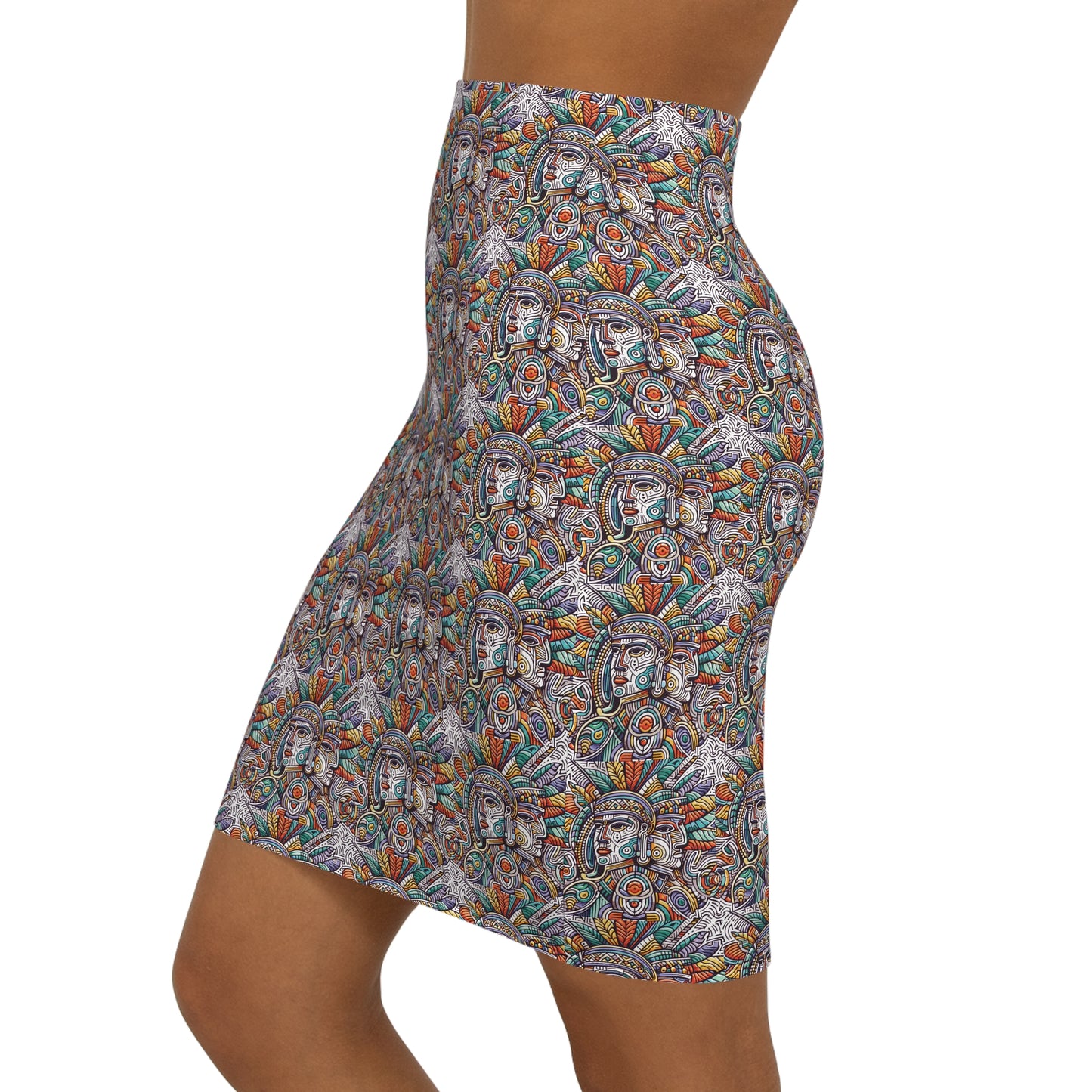 Cherokee Mid-Waist Pencil Skirt #PY