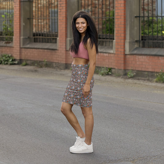 Cherokee Mid-Waist Pencil Skirt #PY