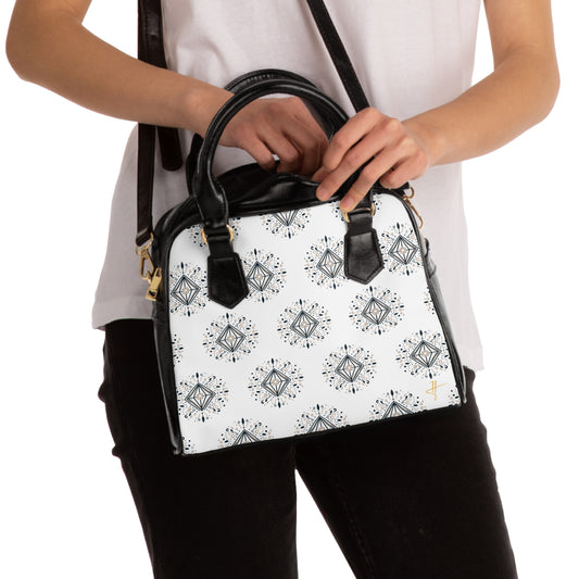 Diamond Folk Shoulder Handbag #PY