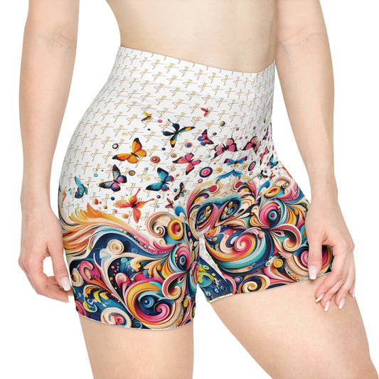 Butterflies Women's Biker Shorts #PY