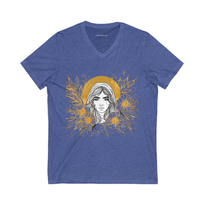 Art Line Calm v-neck t-shirt #PY