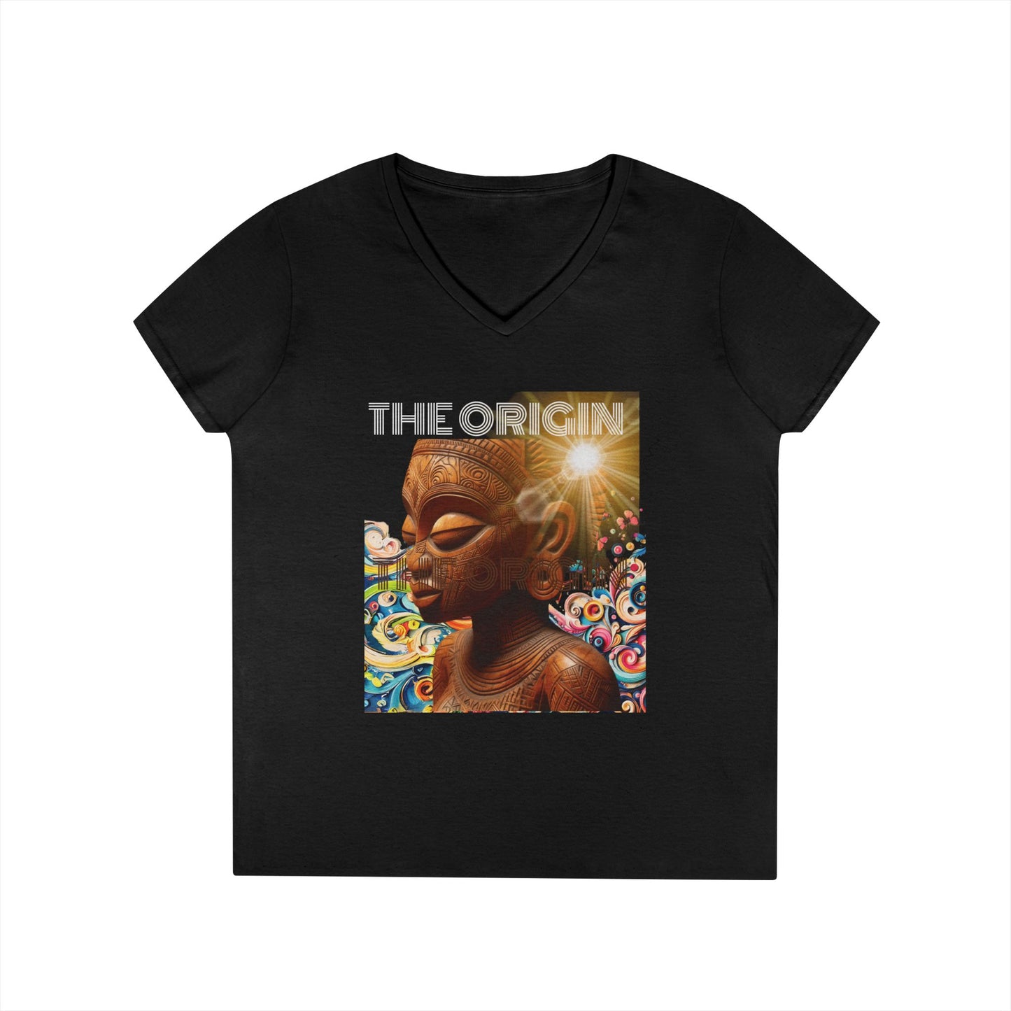 African Origin V-Neck T-Shirt #PY