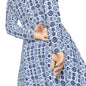 Royal Azure Chic Women's Long Sleeve Dance Dress #PY