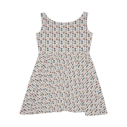 Flowered GEO Skater Dress #PY