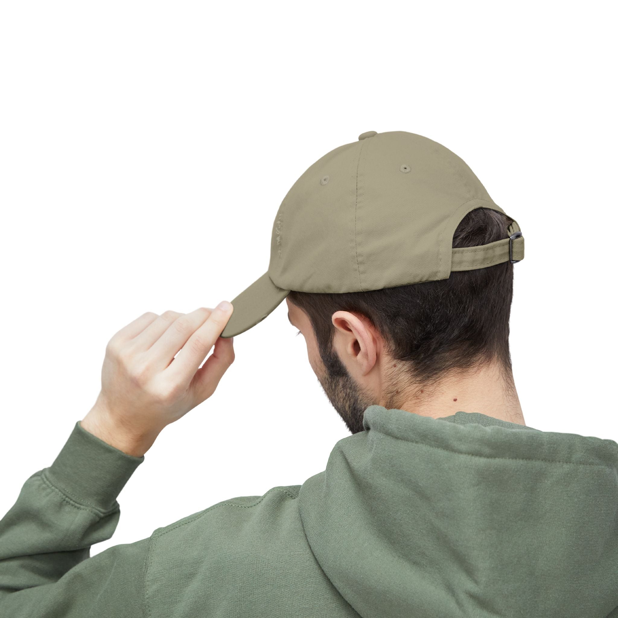 Distressed Black Cap HC Script Embroidery