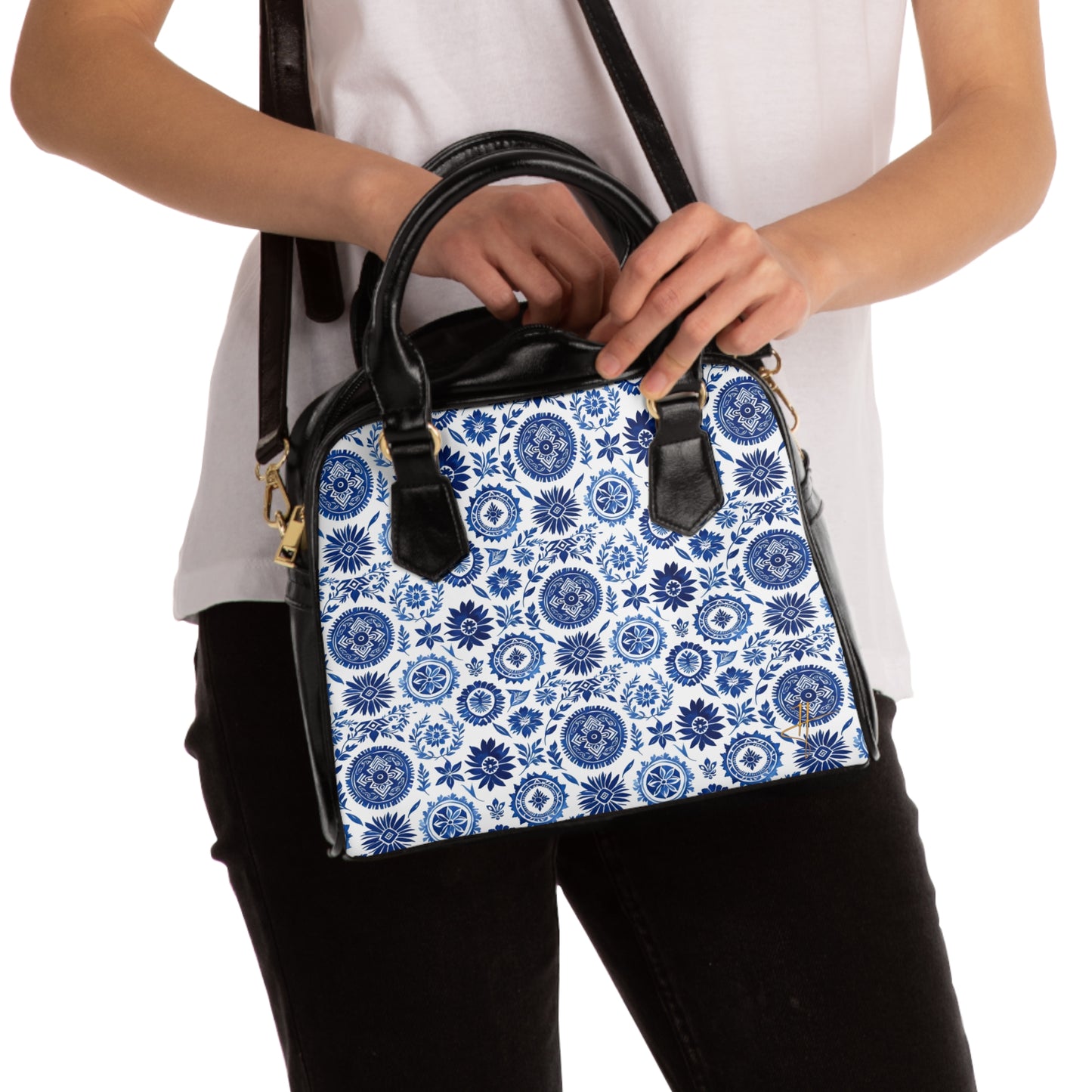 Royal Azure Shoulder Handbag #PY