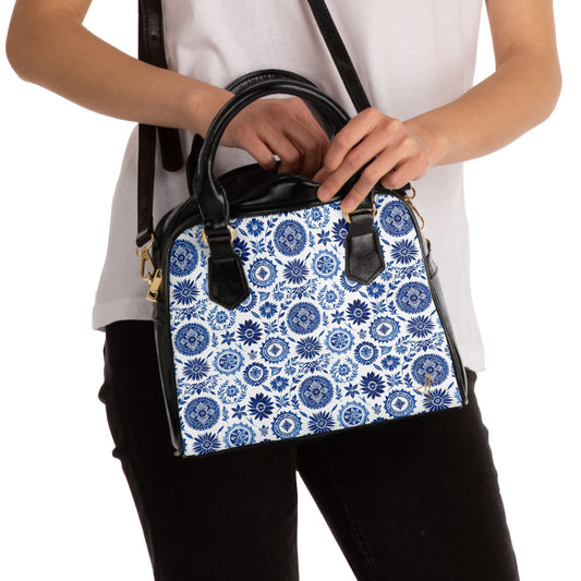 Royal Azure Shoulder Handbag #PY