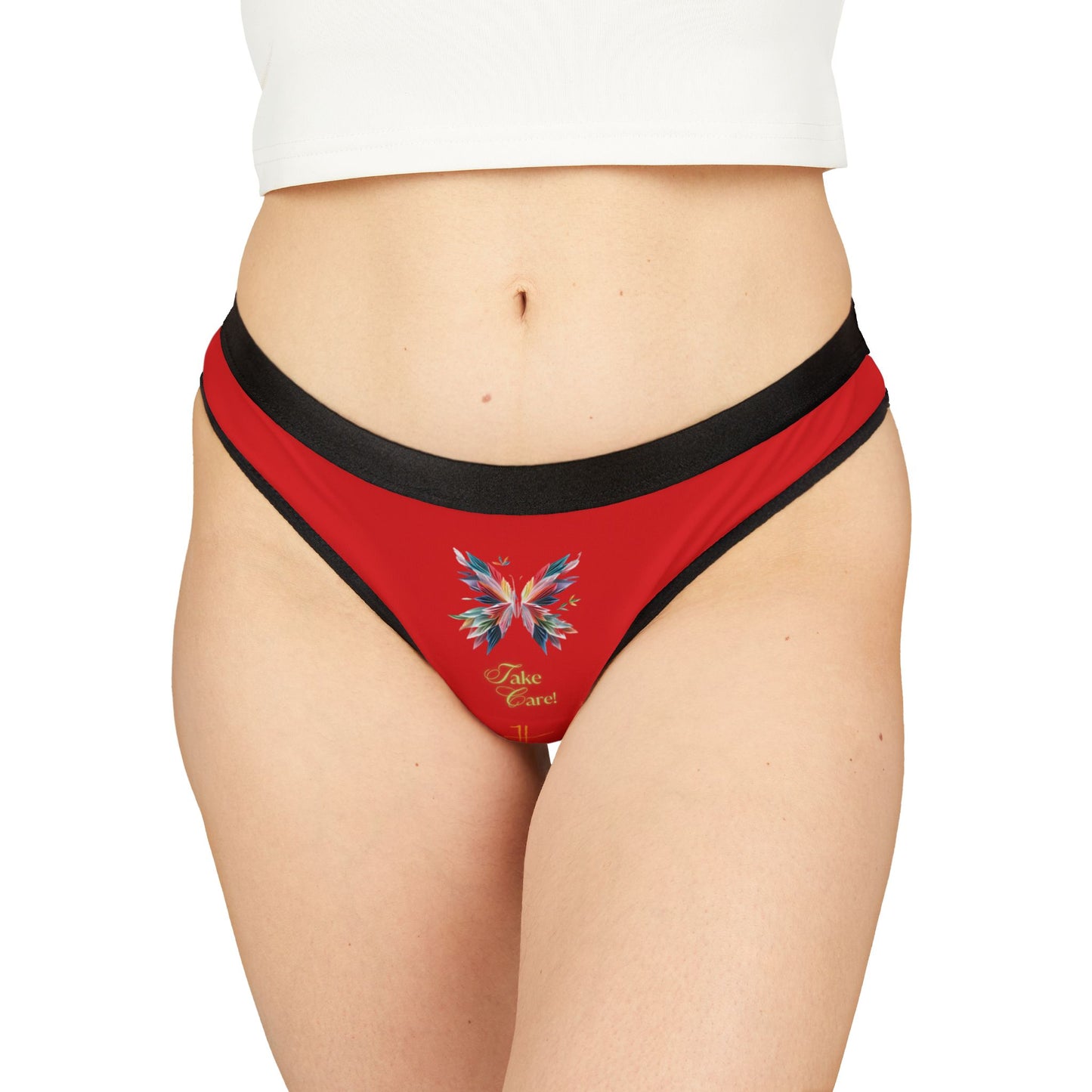 Take Care Women's Thongs Underwear RED #PY