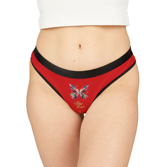 Take Care Women's Thongs Underwear RED #PY