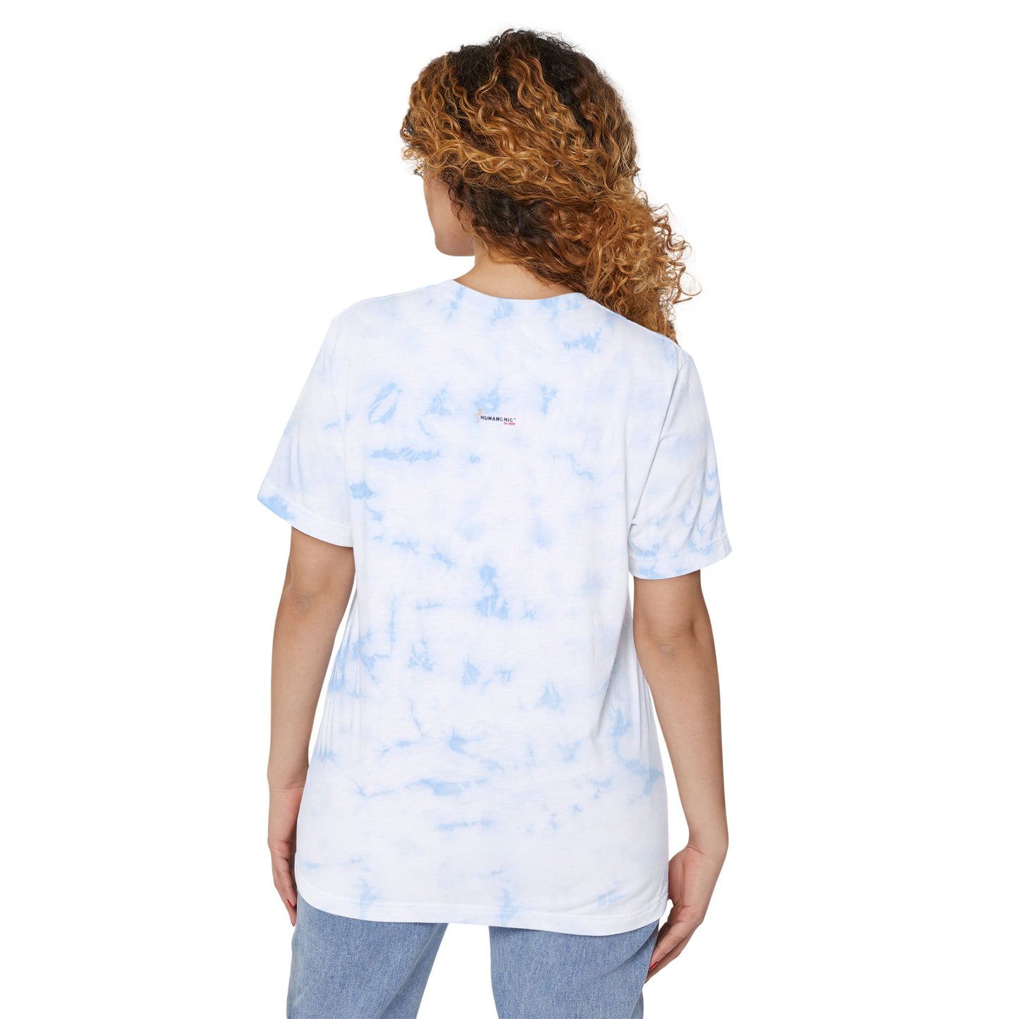 Art Line Bohemian Girl Tie-Dyed T-Shirt #PY