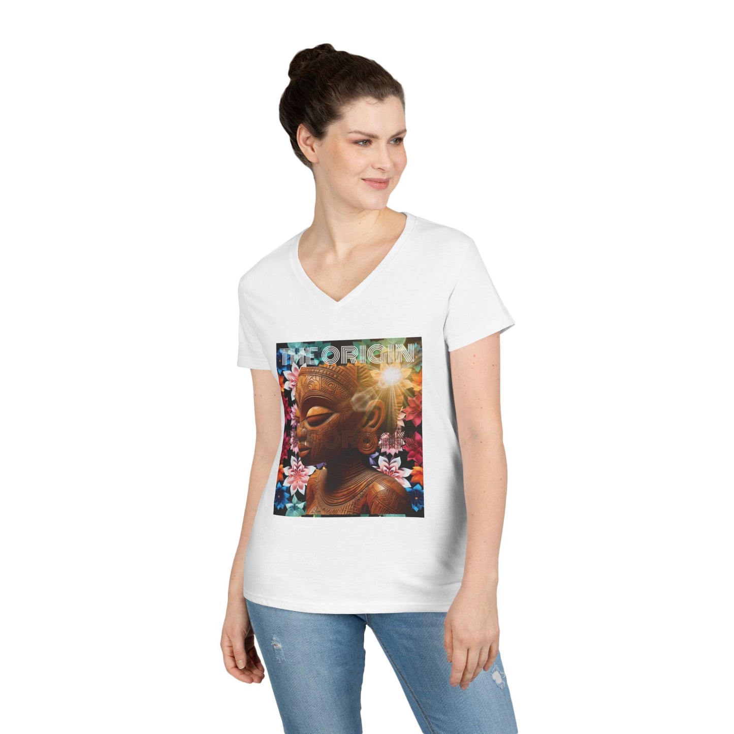 African Origin V-Neck T-Shirt #PY