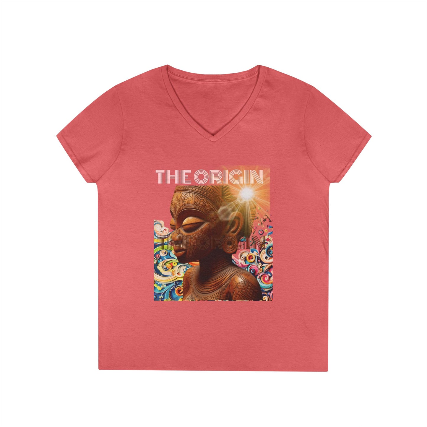 African Origin V-Neck T-Shirt #PY