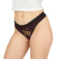 Romantic Golden Heart Women's Thongs #PY