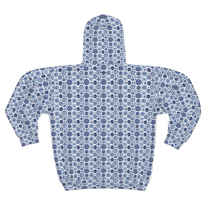 Royal Azure Zip Hoodie #PY