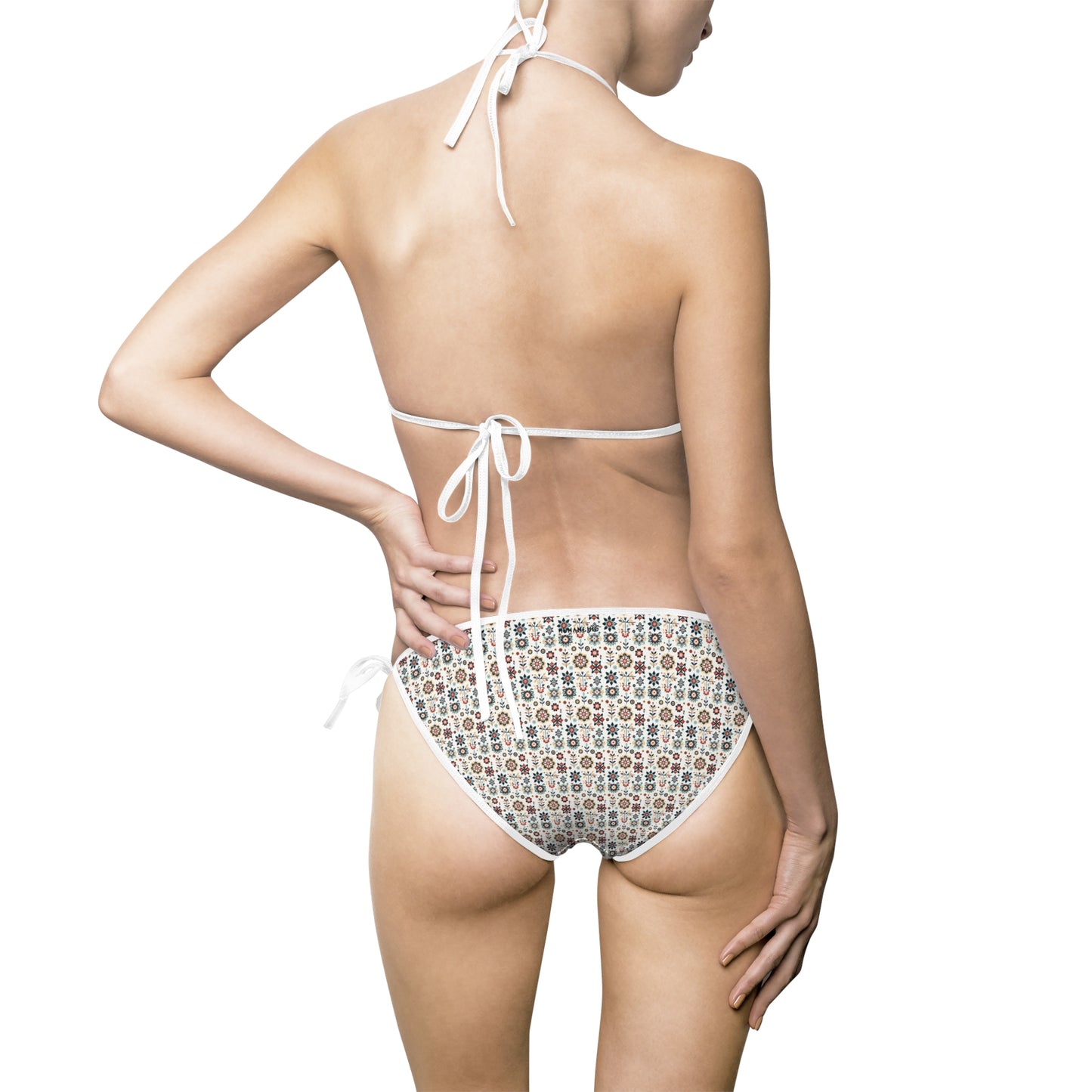 Flowered GEO Women's Bikini Swimsuit #PY