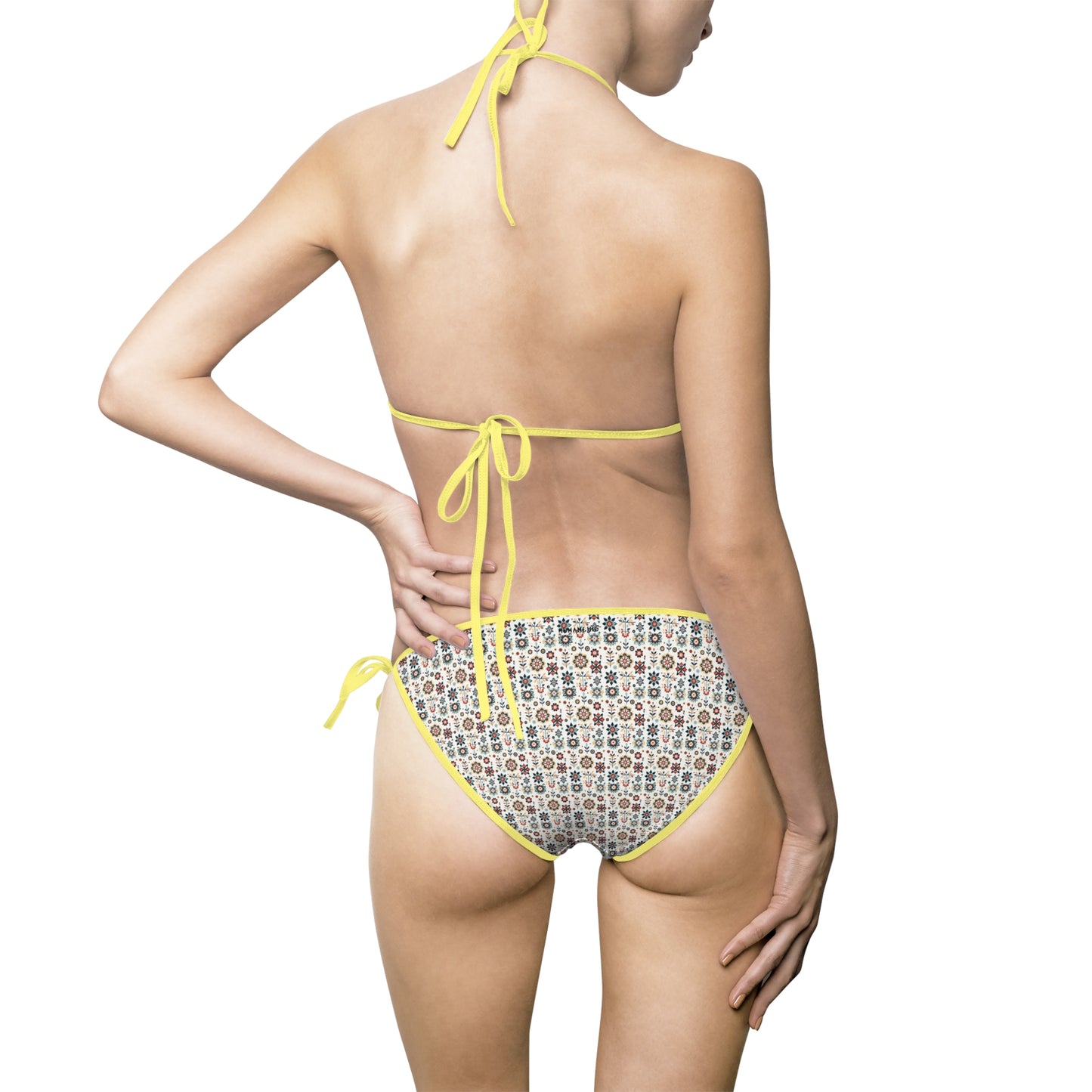 Flowered GEO Women's Bikini Swimsuit #PY