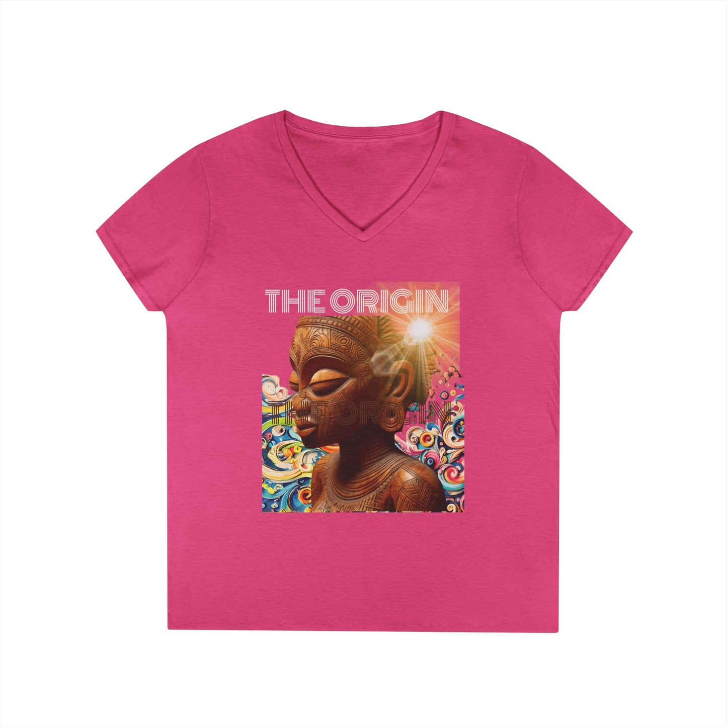African Origin V-Neck T-Shirt #PY