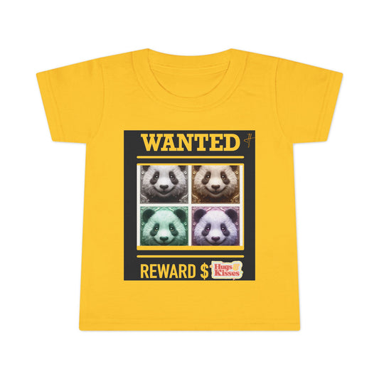 Wanted Panda Reward Toddler T-Shirt #PY