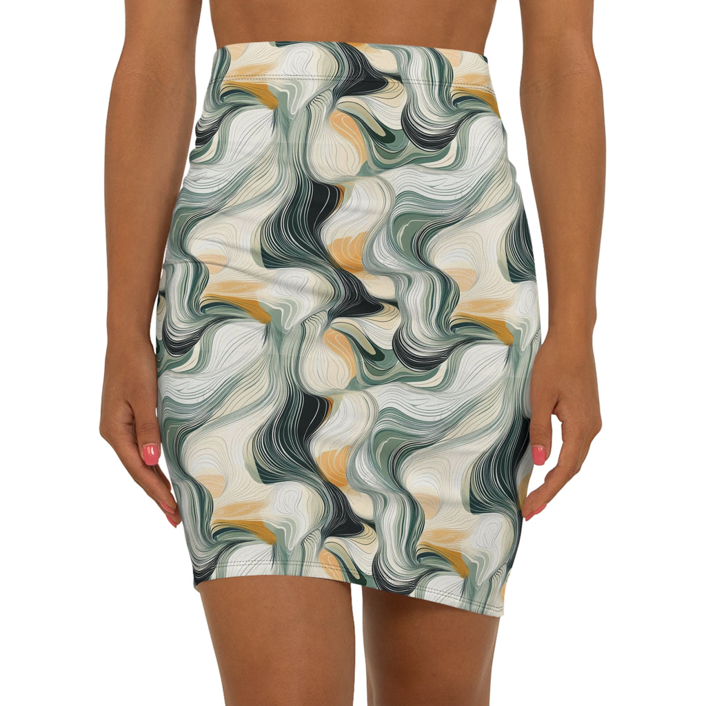 HUMANCHIC Refined abstract Pencil Skirt — Women