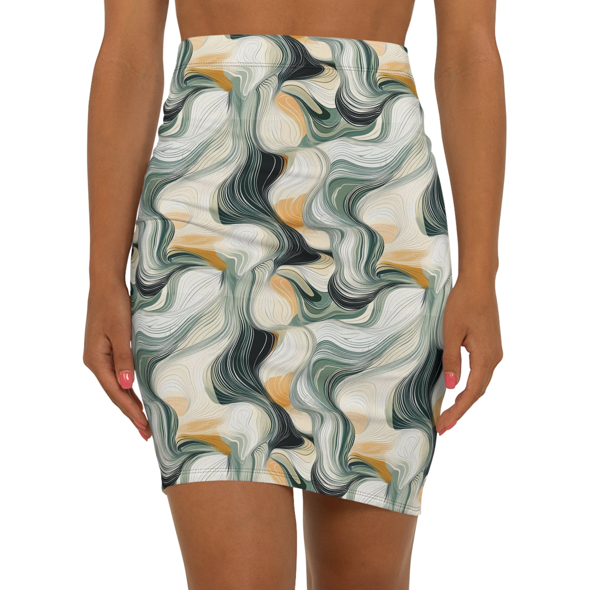 HUMANCHIC Refined abstract Pencil Skirt — Women