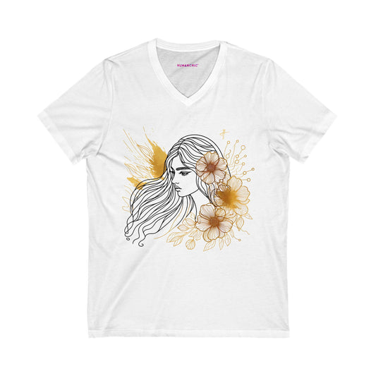 Art Line Calm v-neck t-shirt #PY