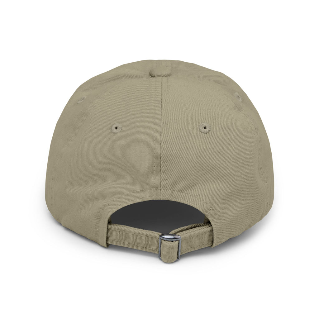 Distressed Black Cap HC Script Embroidery