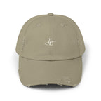 Distressed Black Cap HC Script Embroidery