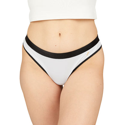 Women's White Thongs, Comfortable Underwear #PY