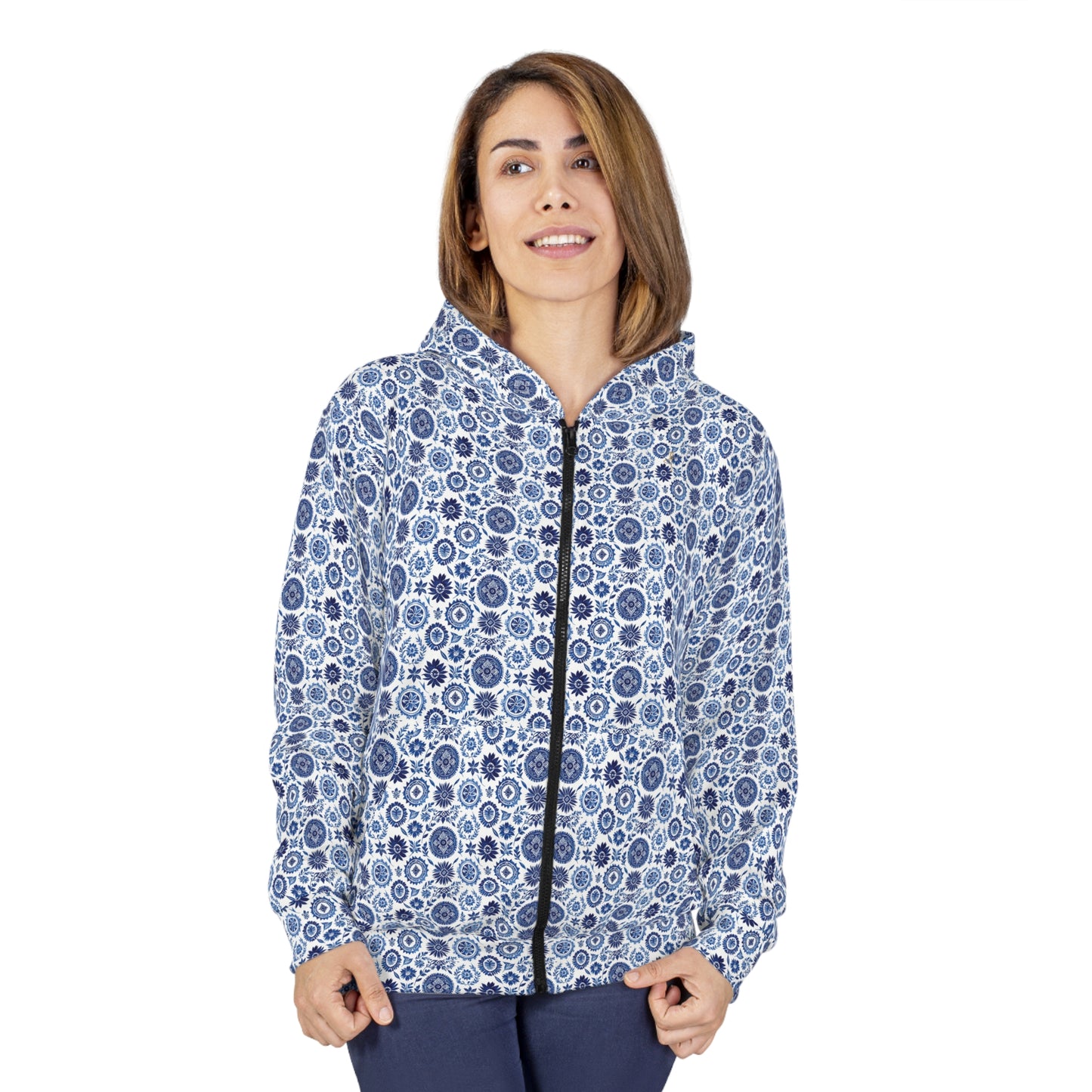Royal Azure Zip Hoodie #PY
