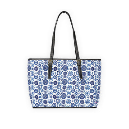 Royal Azure Leather Shoulder Bag #PY