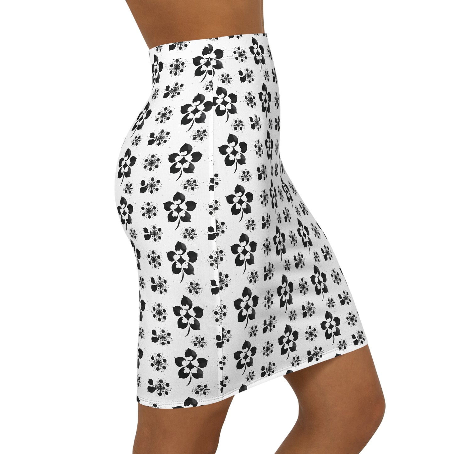 Trevor Mid-Waist Pencil Skirt #PY