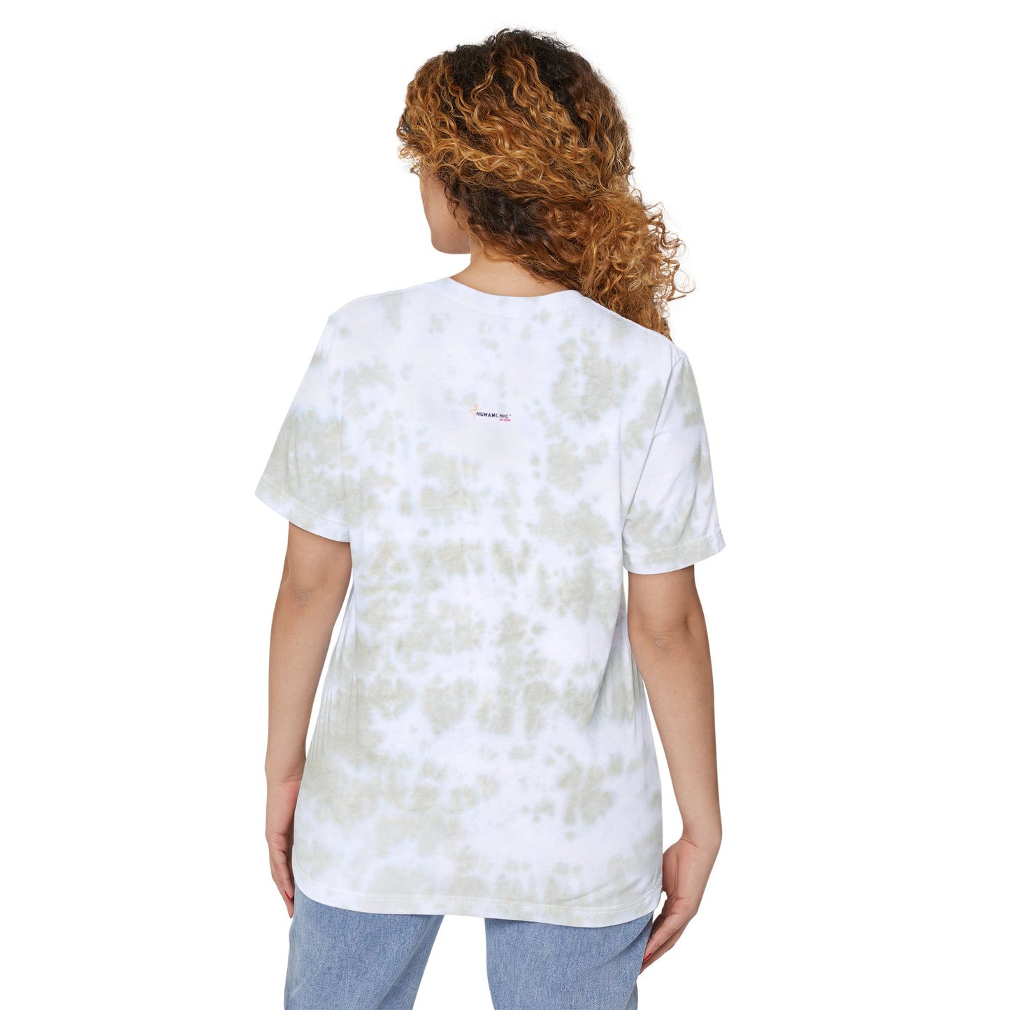 Art Line Bohemian Girl Tie-Dyed T-Shirt #PY