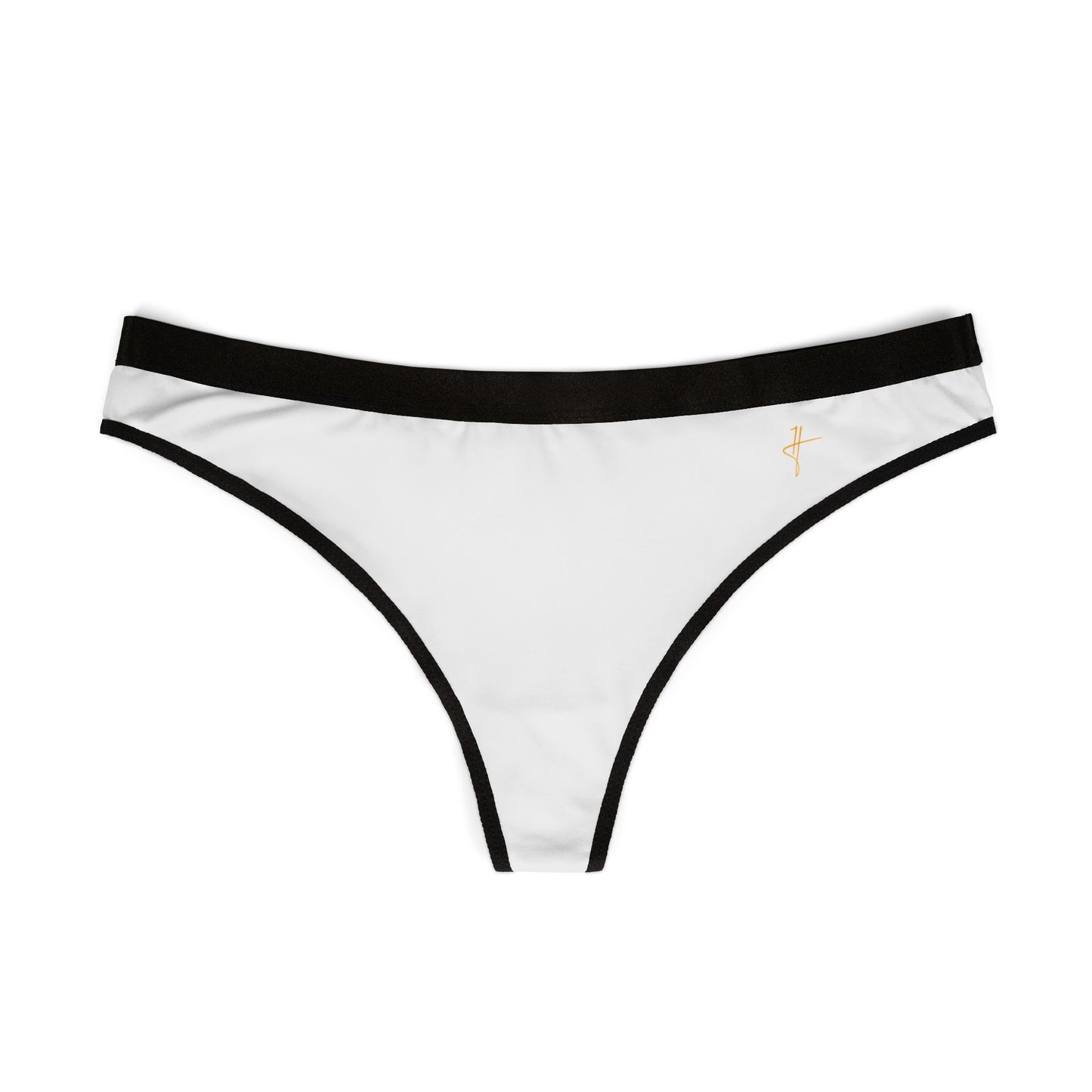 Women's White Thongs, Comfortable Underwear #PY