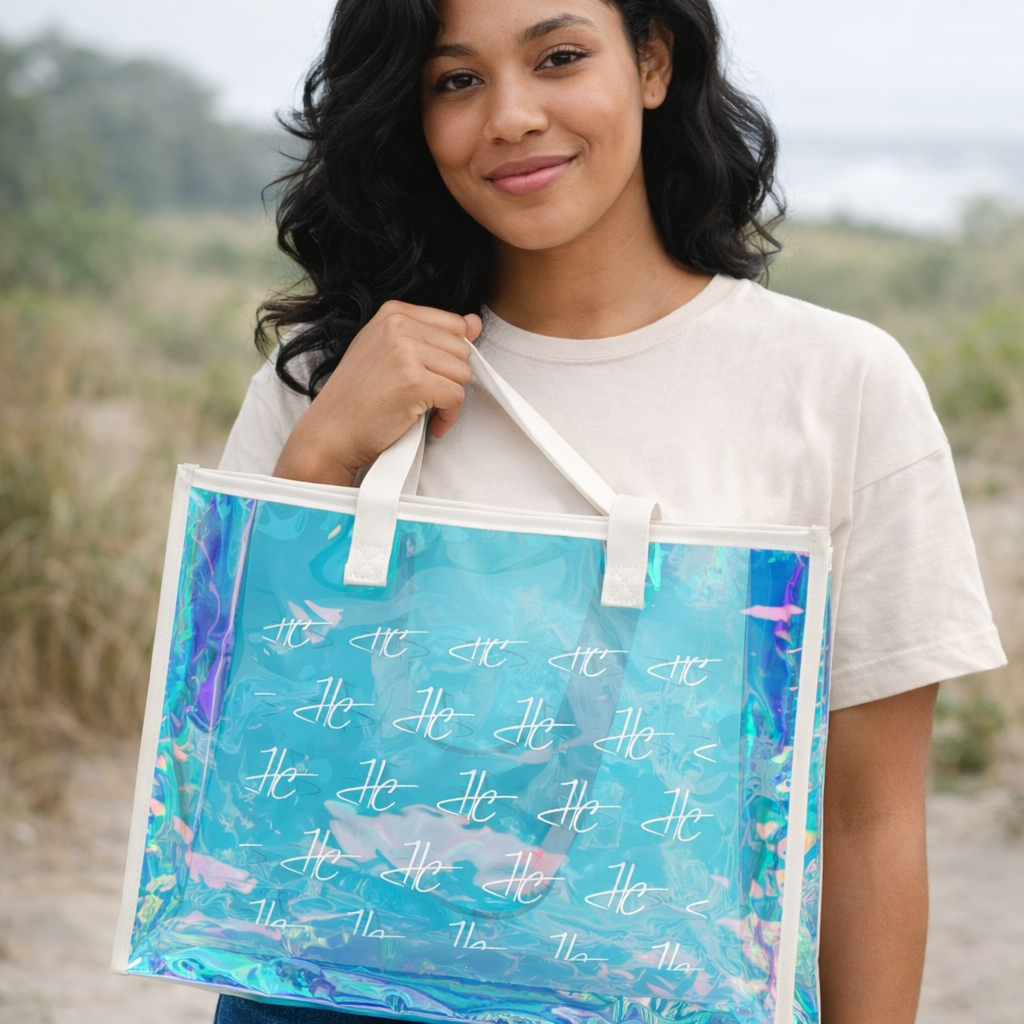 HUMANCHIC Travel-ready Holographic Tote — Unisex