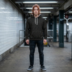 Black Matrix Pullover Hoodie Women
