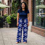 Navy trevor Legging Pants Woman