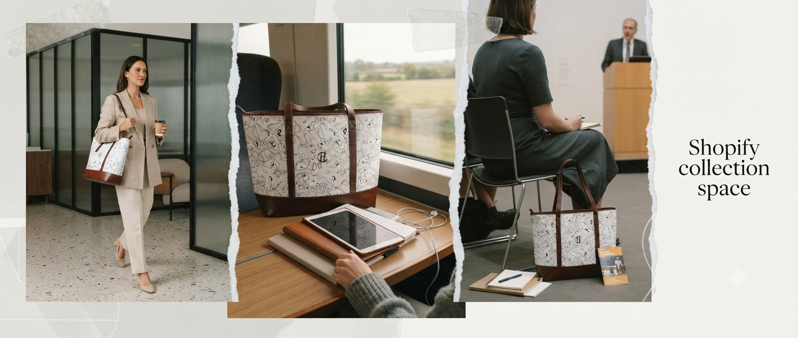 HUMANCHIC Atelier Everyday Marble Sketch Tote — Women